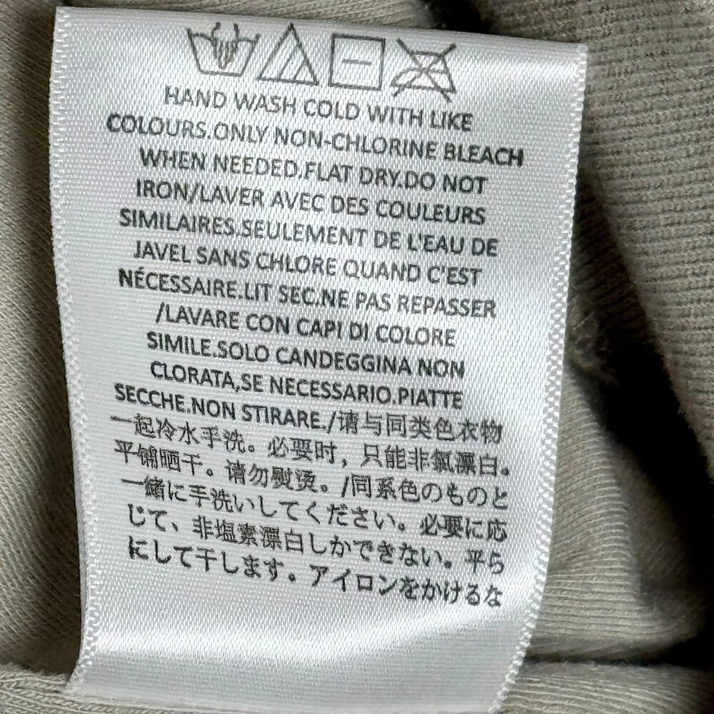 Fear of God Essentials Seal Waffle Knit Short Sleeve Sweatshirt in Seal Gray Sz - Picture 9 of 9